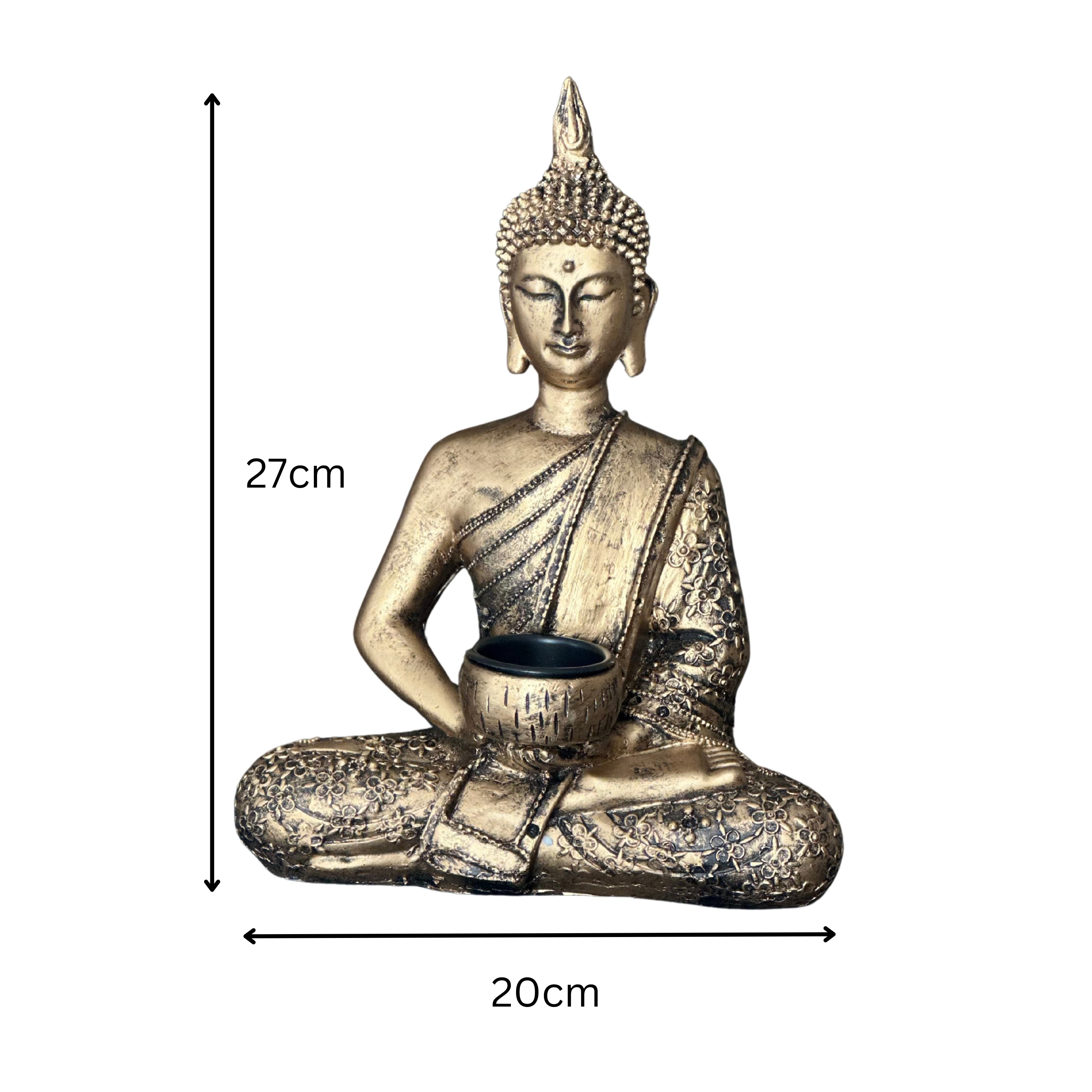 Sitting Thai Buddha Tealight Holder N/A