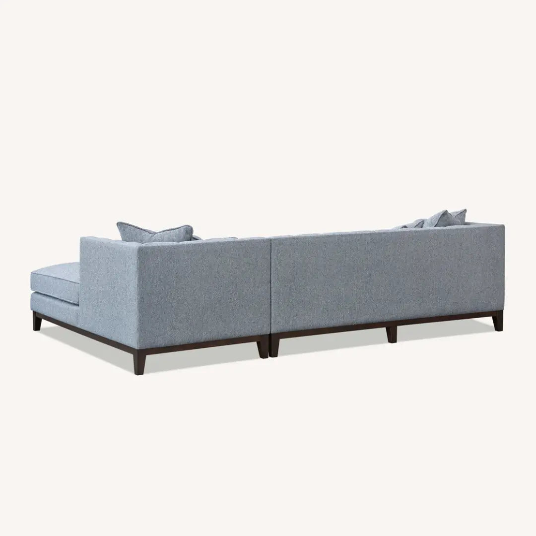 Aluxo Cooper Right Hand Corner Group in Dolphin Boucle Furnish 365