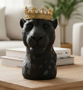 13.5"Leopard Head with Crown RN Style