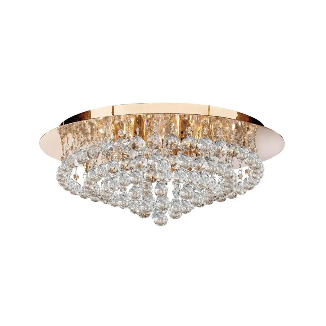 Hannah Crystal Flush Ceiling Light Range Home Store Living