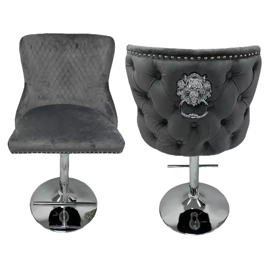 Lewis Lion Knocker Bar Stool (Set of 2) Home Store Living