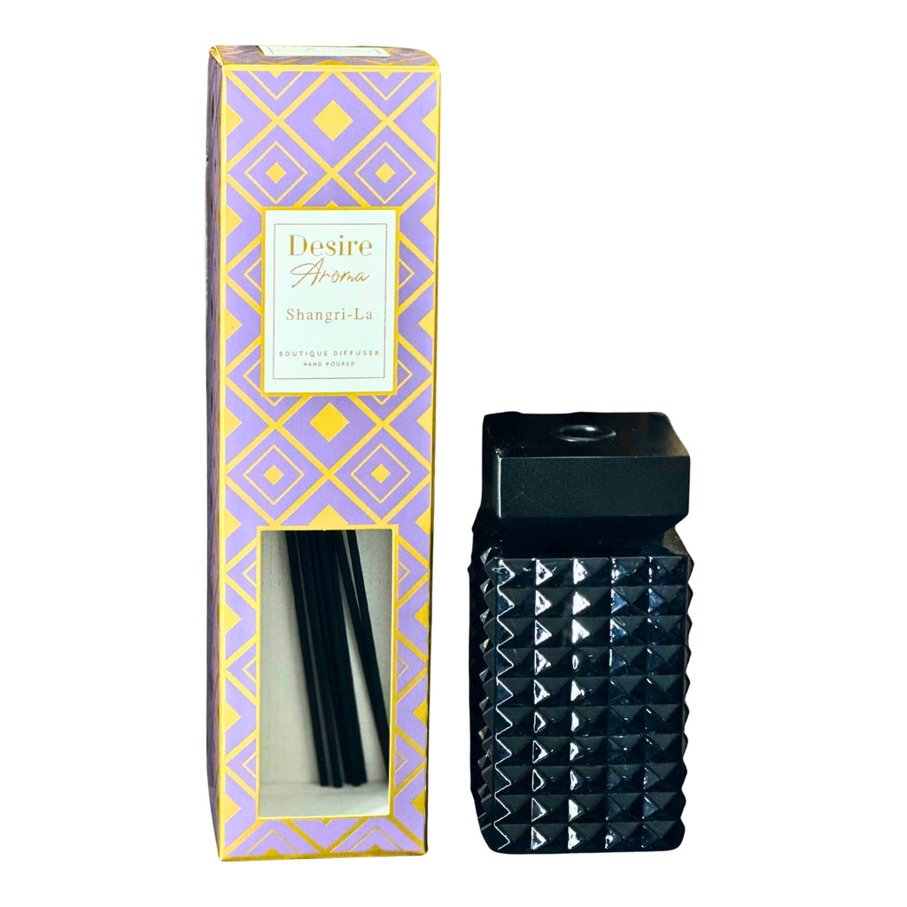 Desire Aroma Shangri La 500ml Cut Glass Reed Diffuser Lesser & Pavey Ltd