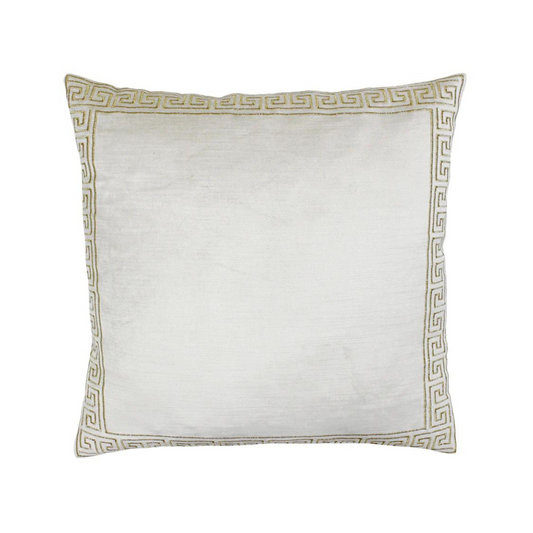 Apollo Embroidered Ivory Cushion Home Store Living