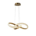 Lux & Belle LED Pendant-Brushed Gold Metal & Acrylic Crystal Searchlight