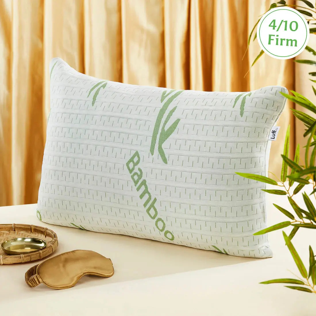 Bamboo Forest Hypoallergenic Hollowfibre Pillow Luff