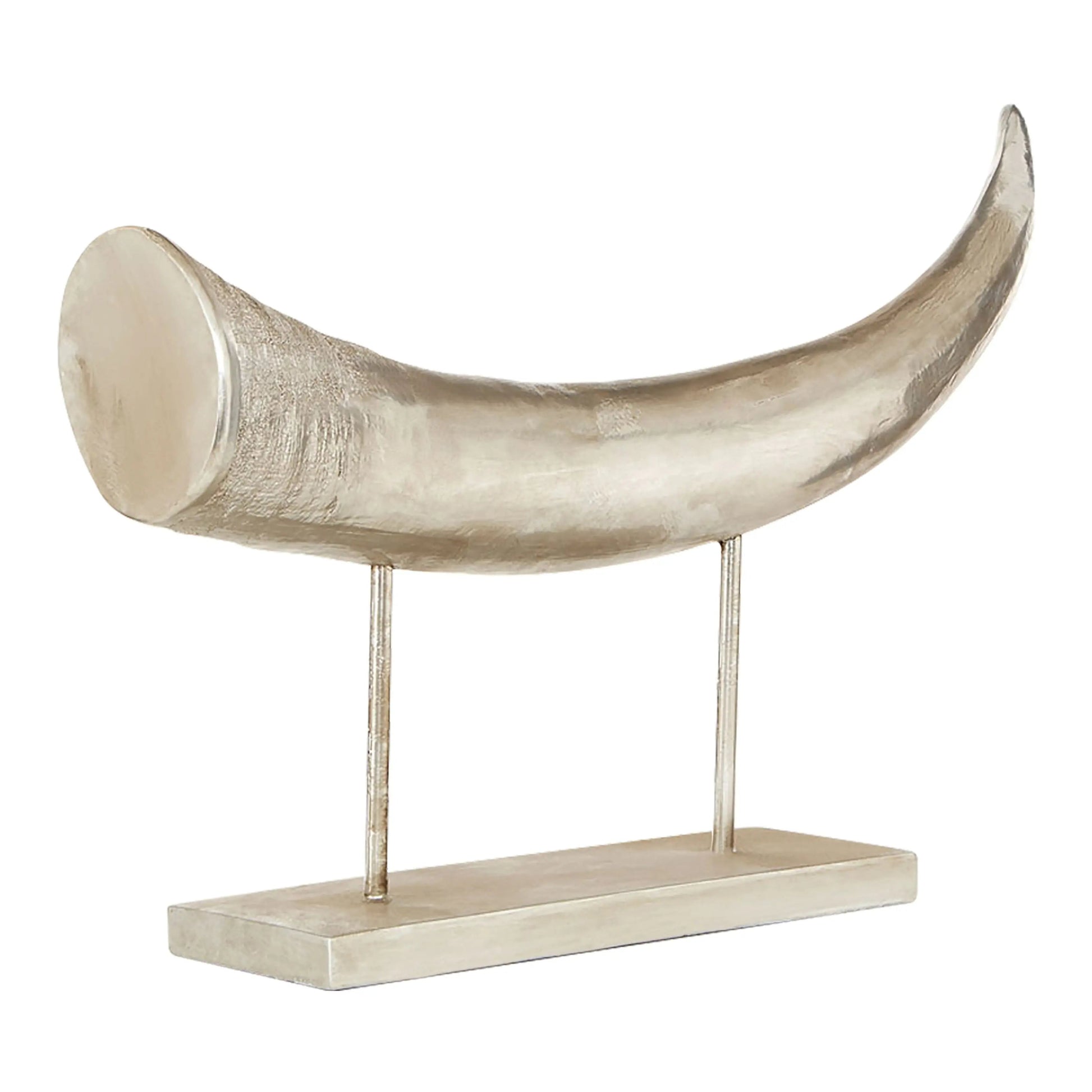 Soho Large Silver Horn Ornament - Home Store Living