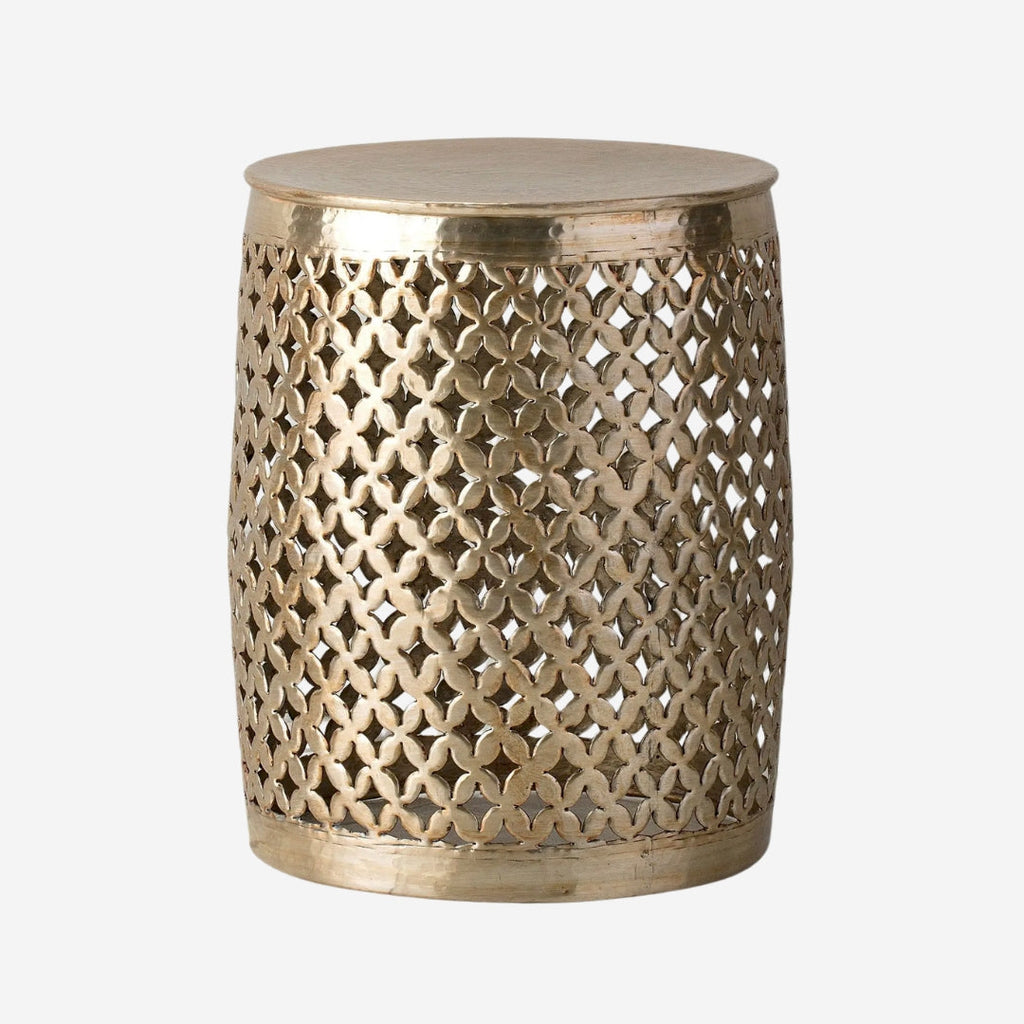 Khalasar Light Gold Round Side Table Gallery Direct