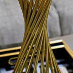 Gold Spiral Crystal Ball Stand Large 29cm Ivan