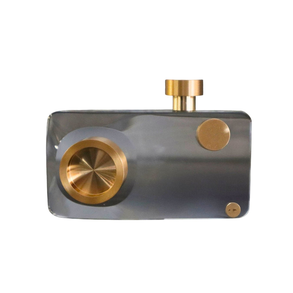 Crystal Glass Retro Camera Decorative Ornament 13cm Ivan