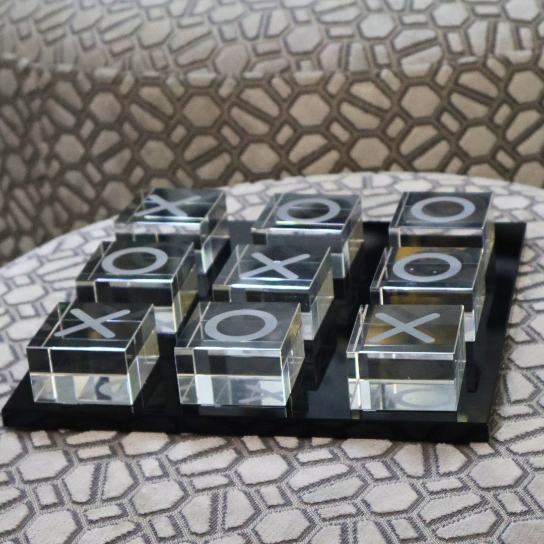 Crystal Tic-Tac-Toe Decorative Game Board 23cm Ivan