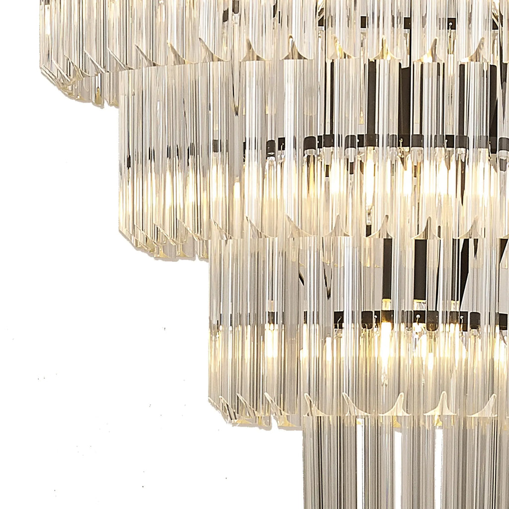 Kiera 19 Light Round Sculpted Glass Pendant Home Store Living