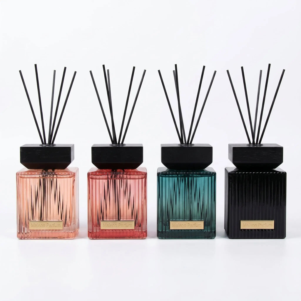 Maison Parfum 450ml Reed Diffuser - Square Ribbed Bottle Lesser & Pavey Ltd