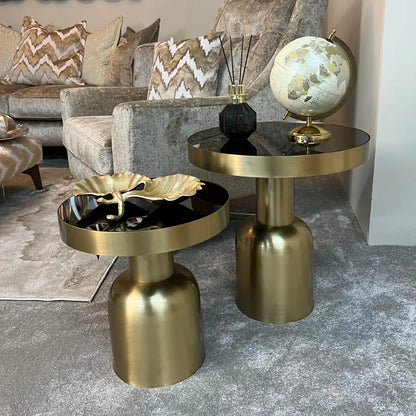 Moorgate Gold Finish Large Side Table Home Store Living