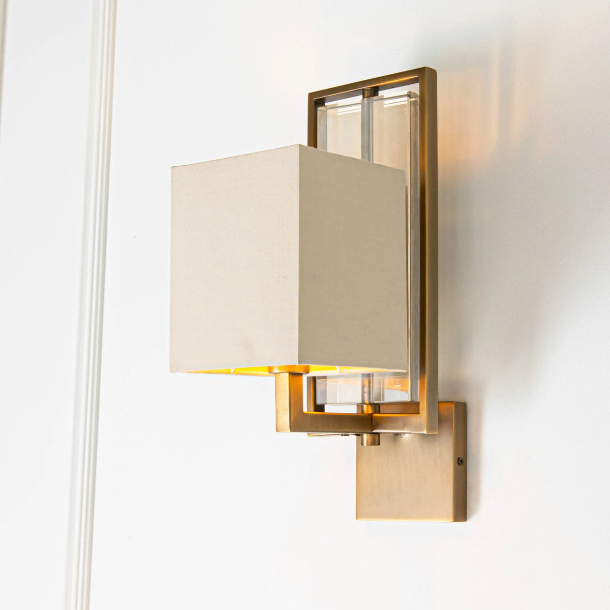 Arden Antique Brass Finish Wall Lamp RV Astley