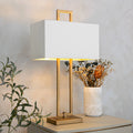 Ember Antique Brass Finish Table Lamp RV Astley