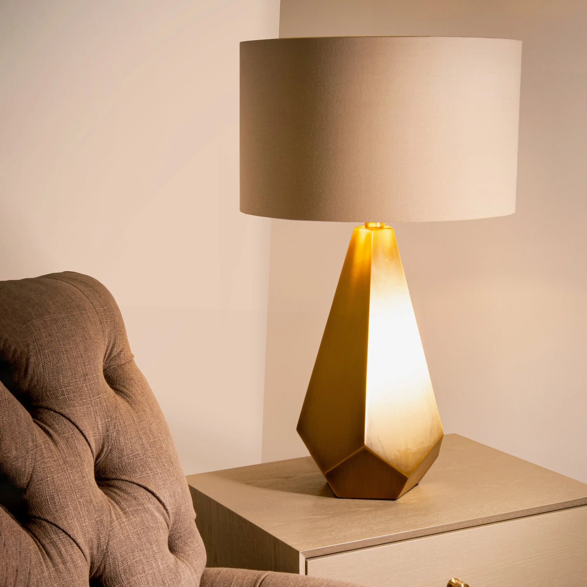 Lance Antique Brass Table Lamp RV Astley