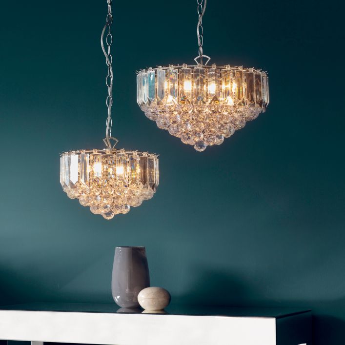 Forge Crystal Pendant Light Chandelier Gallery Direct