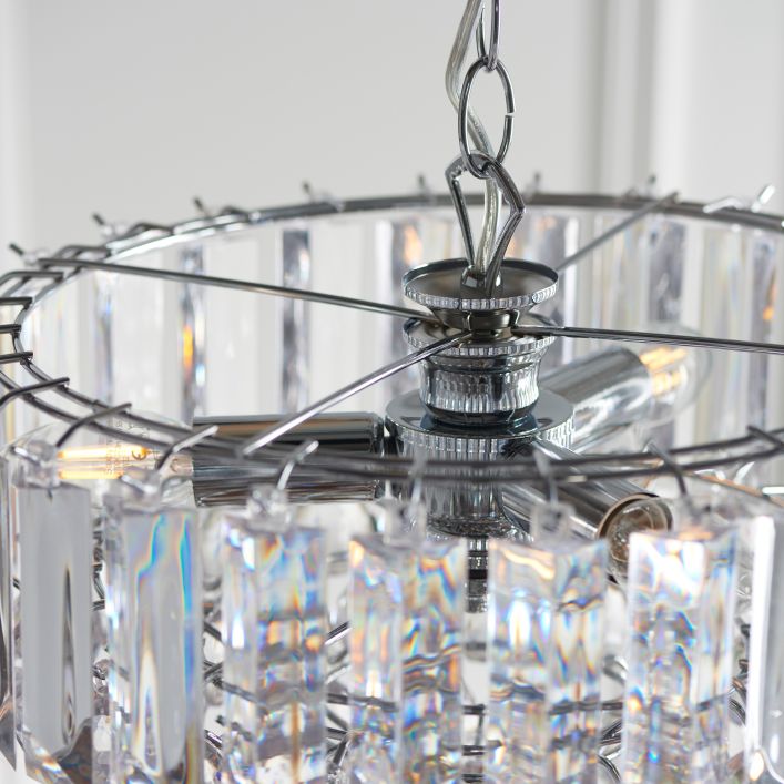 Forge Crystal Pendant Light Chandelier Gallery Direct