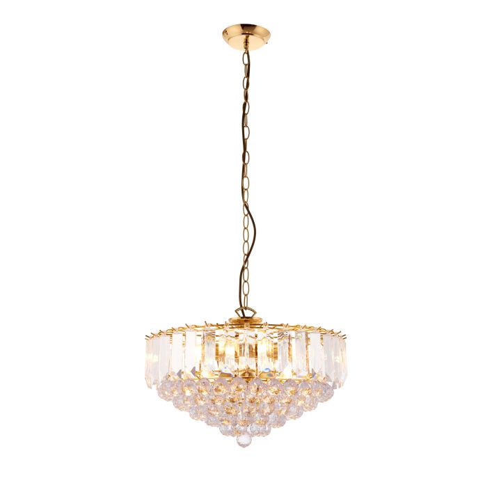 Forge Crystal Pendant Light Chandelier Gallery Direct