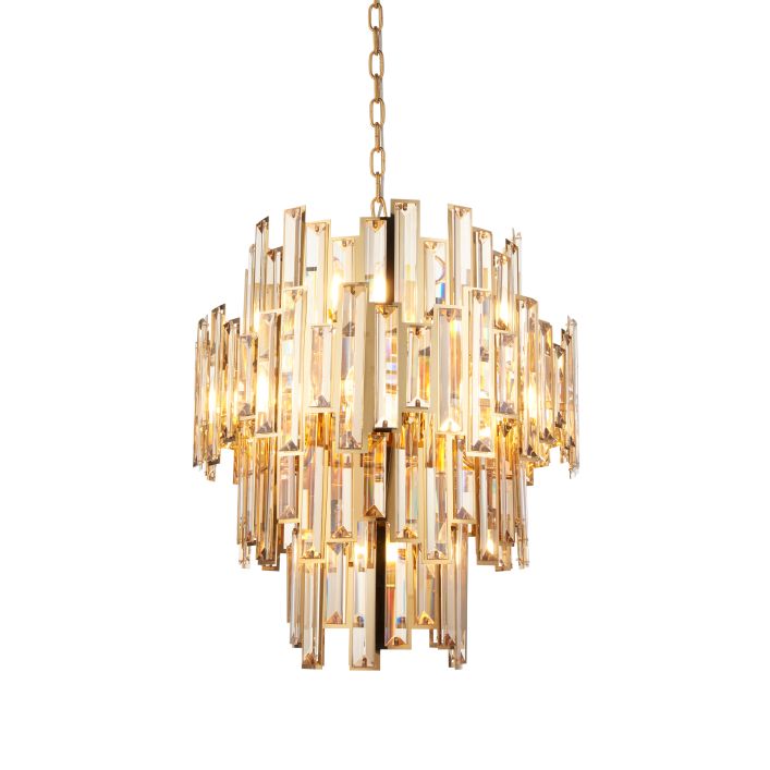 Vina Champagne Crystal Pendant Range Gallery Direct
