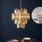 Vina Champagne Crystal Pendant Range Gallery Direct