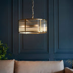 Ryder Antique Brass Pendant Range Gallery Direct