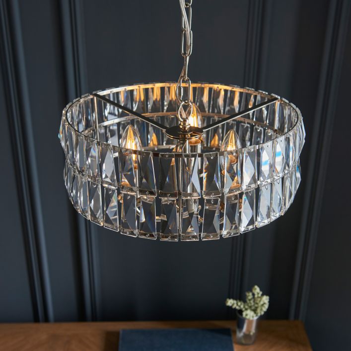Clifford 5 Light Crystal Pendant Light Gallery Direct