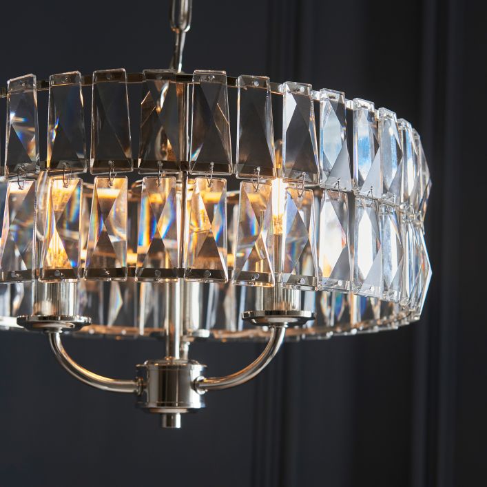 Clifford 5 Light Crystal Pendant Light Gallery Direct