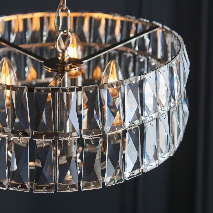 Clifford 5 Light Crystal Pendant Light Gallery Direct