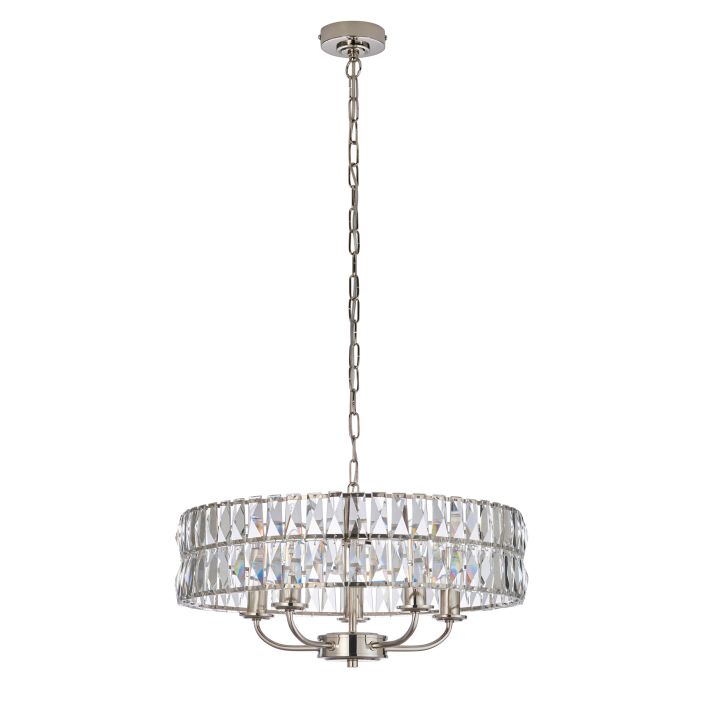 Clifford 5 Light Crystal Pendant Light Gallery Direct