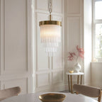 Anastasia Gold Crystal Pendant Light Gallery Direct