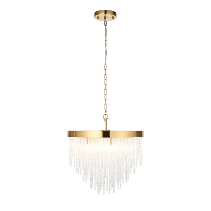 Anastasia Gold Crystal Pendant Light Gallery Direct