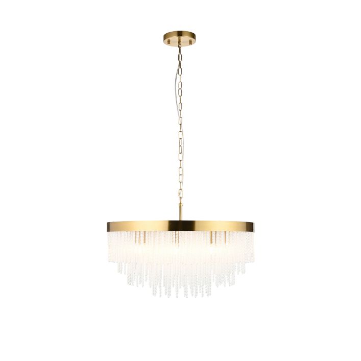 Anastasia Gold Crystal Pendant Light Gallery Direct