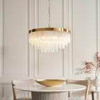 Anastasia Gold Crystal Pendant Light Gallery Direct