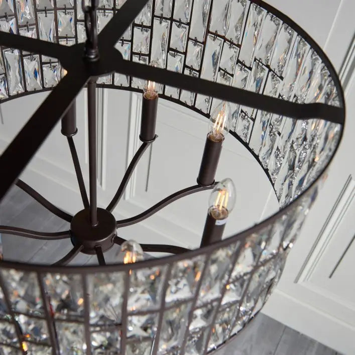 Bella Crystal Pendant Light Gallery Direct