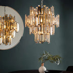 Vina Champagne Crystal Pendant Range Gallery Direct