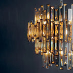Vina Champagne Crystal Pendant Range Gallery Direct
