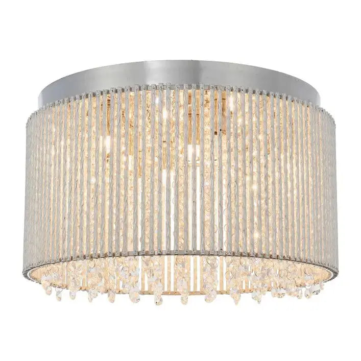 Galliard Chrome Flush Ceiling Lamp Gallery Direct
