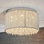 Galliard Chrome Flush Ceiling Lamp Gallery Direct