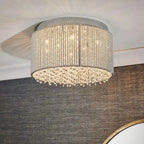 Galliard Chrome Flush Ceiling Lamp Gallery Direct