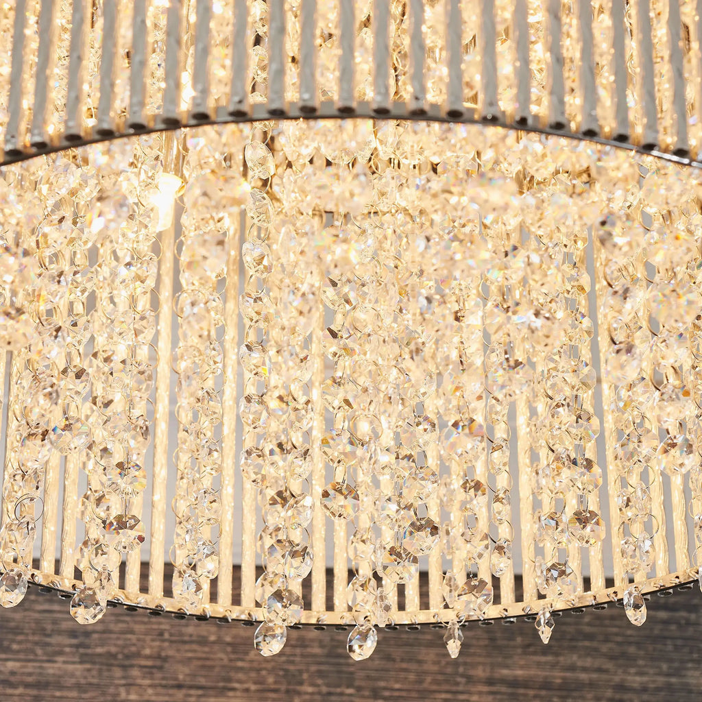 Galliard Chrome Flush Ceiling Lamp Gallery Direct