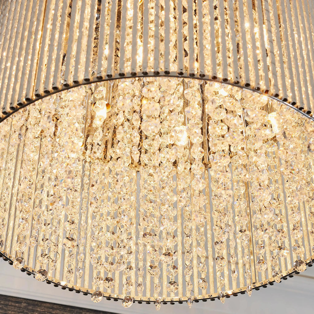 Galliard Chrome Flush Ceiling Lamp Gallery Direct