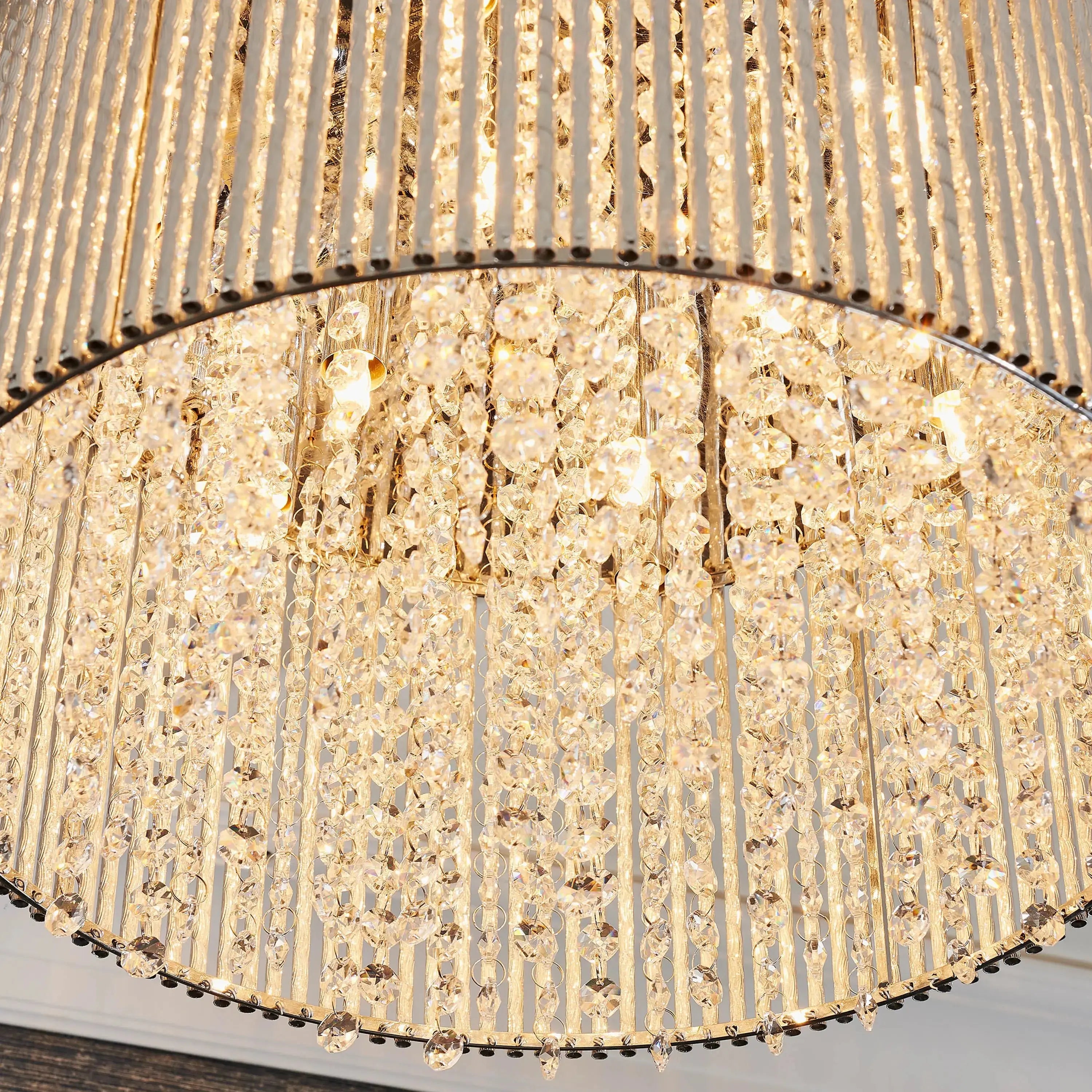 Galliard Chrome Flush Ceiling Lamp Gallery Direct