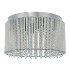 Galliard Chrome Flush Ceiling Lamp Gallery Direct