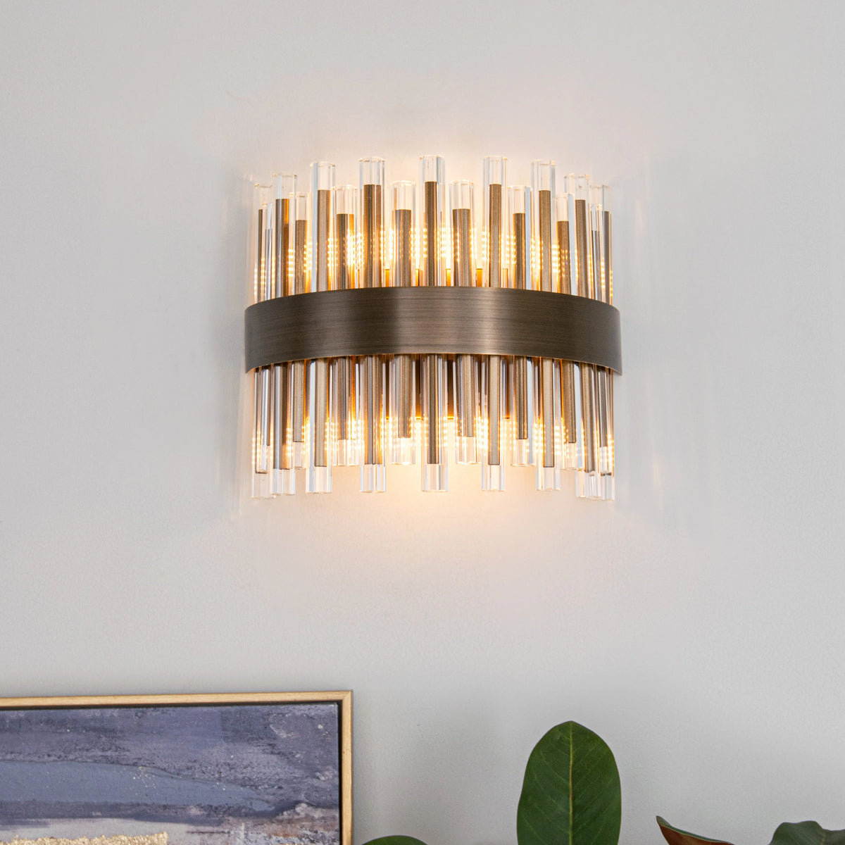 Ives Antique Brass Wall Lamp RV Astley