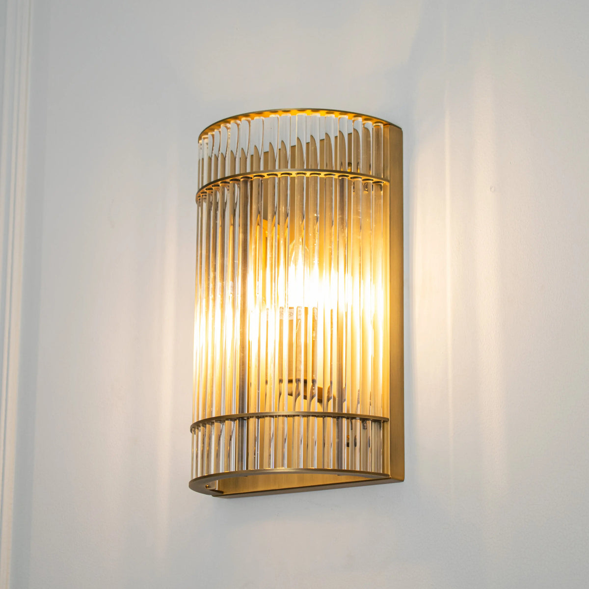 Troy Antique Brass Wall Lamp RV Astley