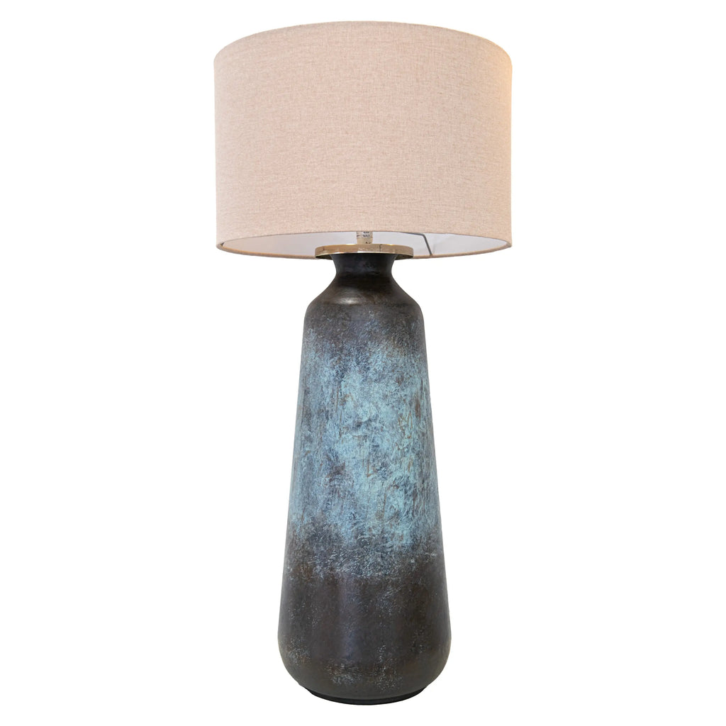 Bassar Large Weathered Bronze Table lamp RV Astley