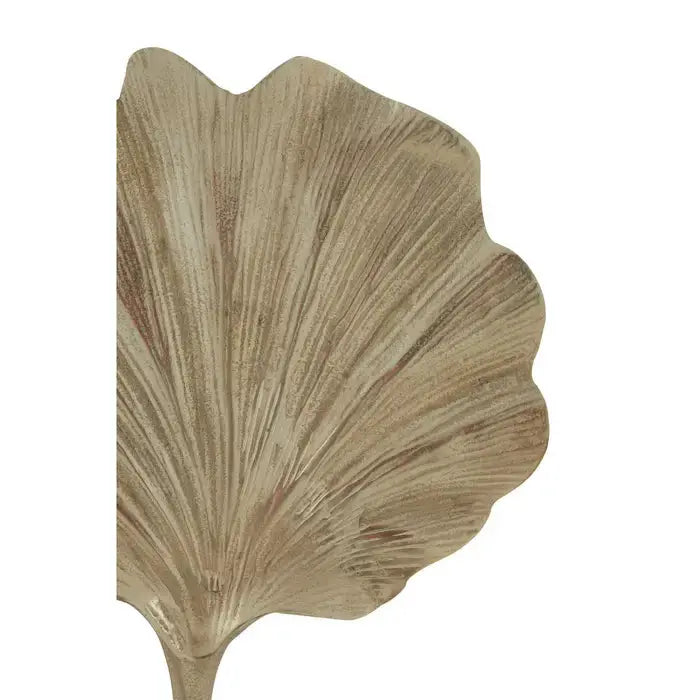 Gold Finish Ginkgo Leaf Sculpture premier housewares