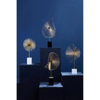 Millano Gold Spiral Sculpture with White Marble Base premier housewares