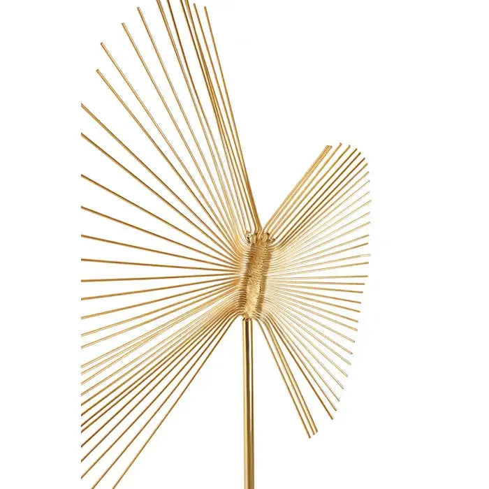 Millano Gold Spiral Sculpture with White Marble Base premier housewares